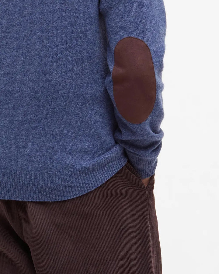 Essential Patch Crew Neck Sweater  Dark Indigo