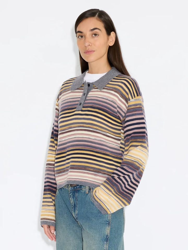 Luna Space Yarn Polo  Multicolor