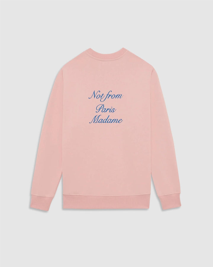 Le Sweatshirt Slogan Cursive  Light Pink