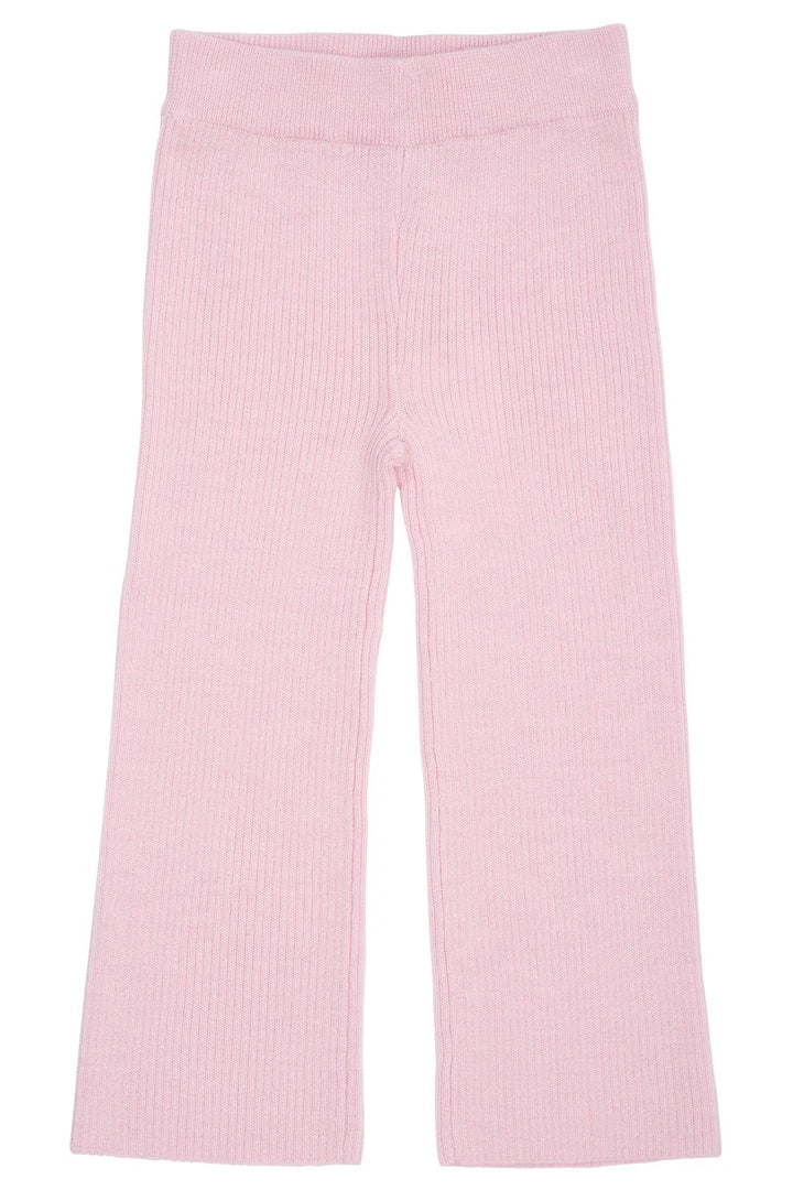 MERINO WIDE RIB PANTS  Bubblegum