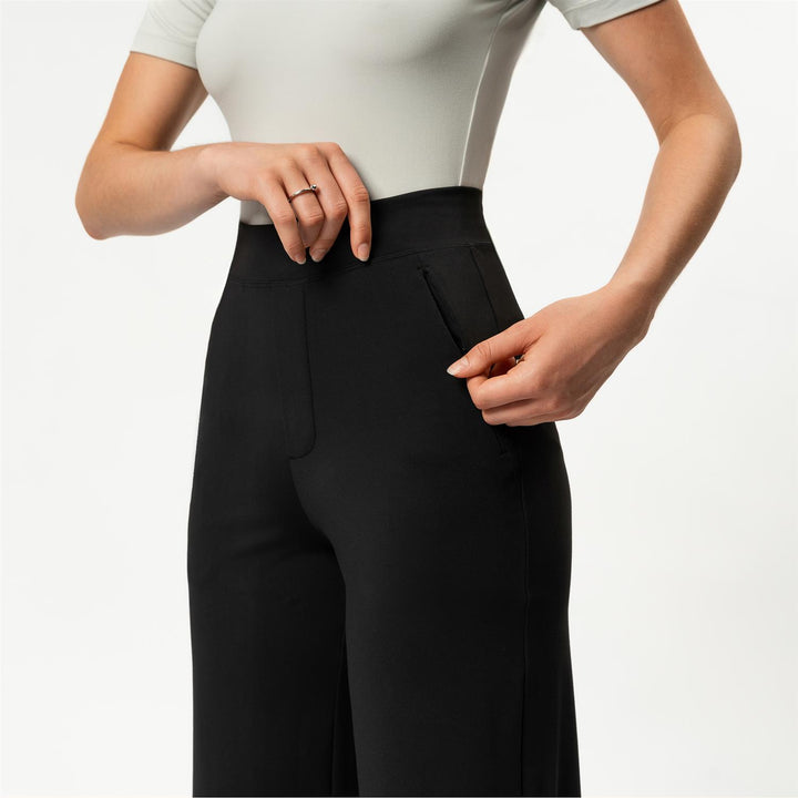 ASANA RELAXED STRAIGHT PANT 30"L  Black