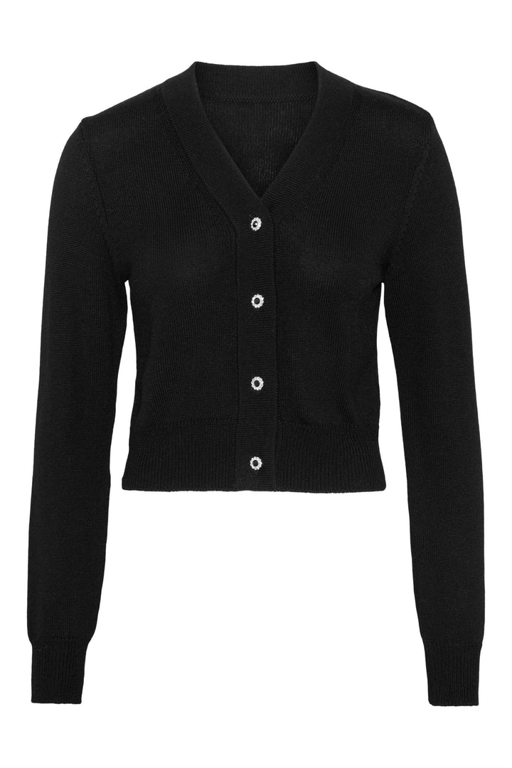 Thelma Wool Cardigan  Black