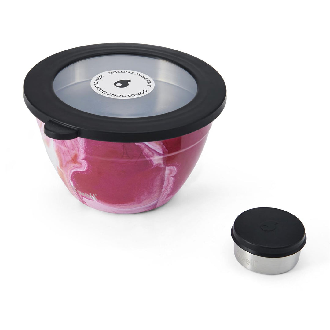 SALAD BOWL KIT 64 OZ / 1900 ML  Rose Agate