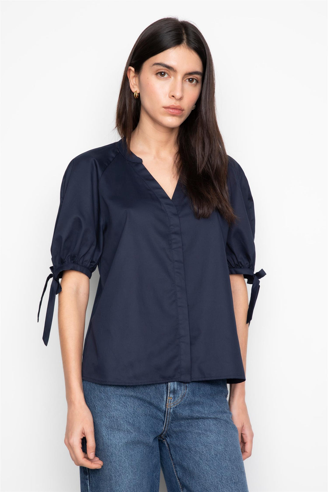 Liza Blouse  Navy