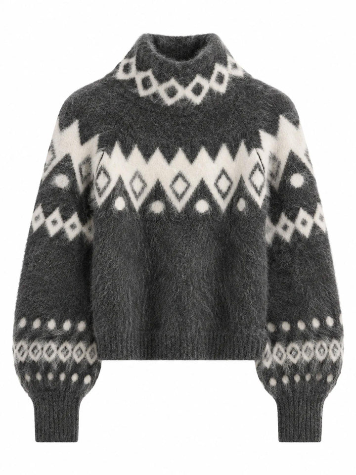 Kylie Chunky Sweater Charcoal