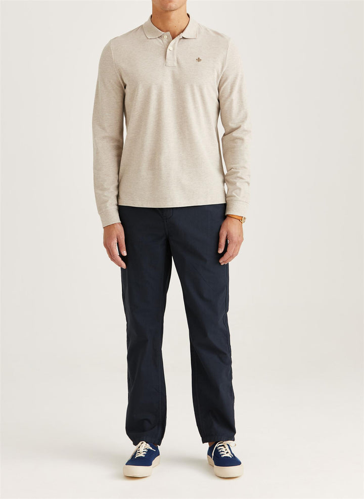 Camden LS Polo Shirt  Khaki