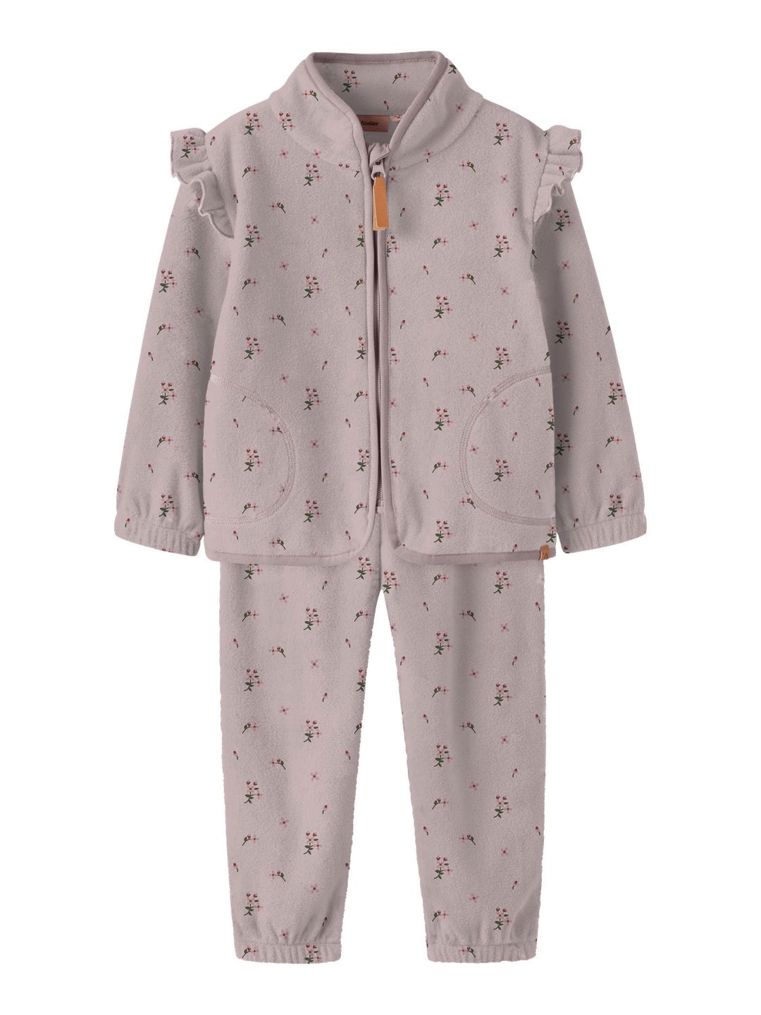 Laspektra Fleece Set Aop  Lyselilla