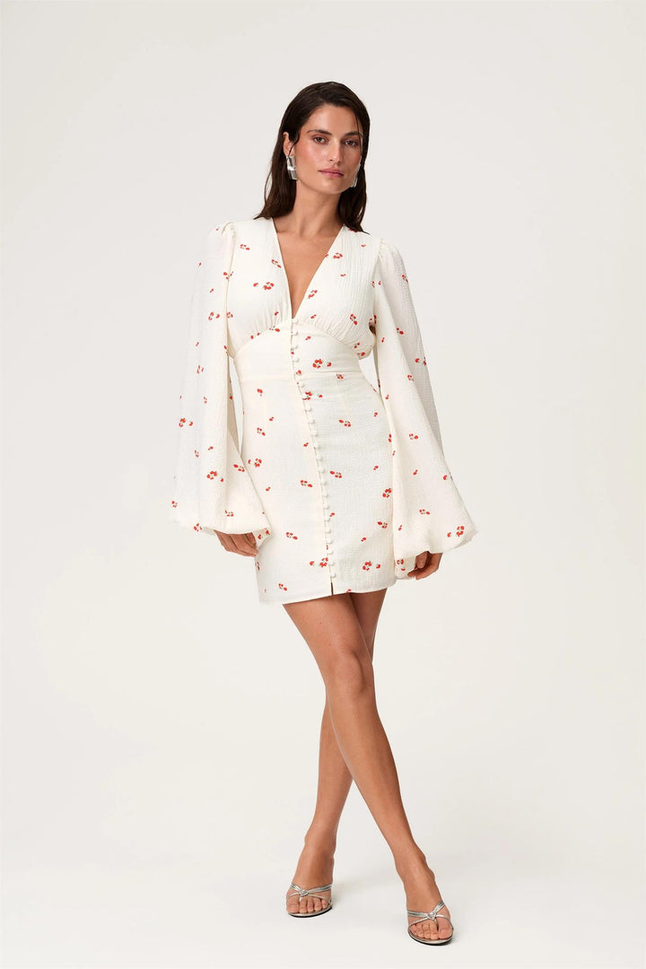 Florence Dress  White Rose