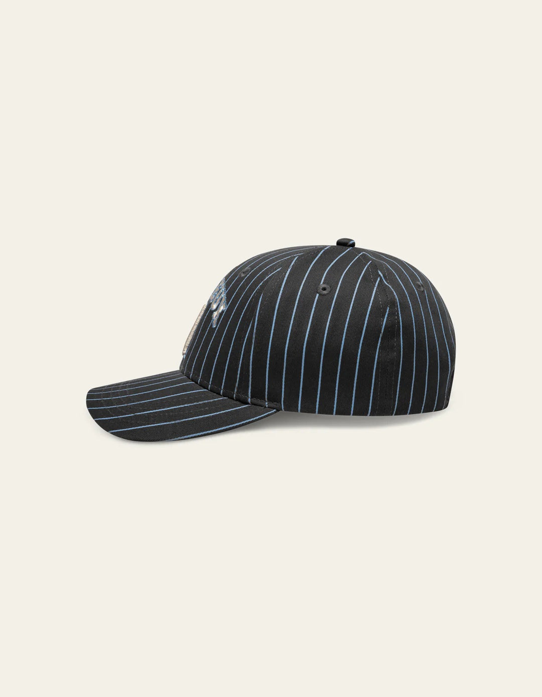 Blake W Pinstripe Baseball Cap KIDS  Raven Grey