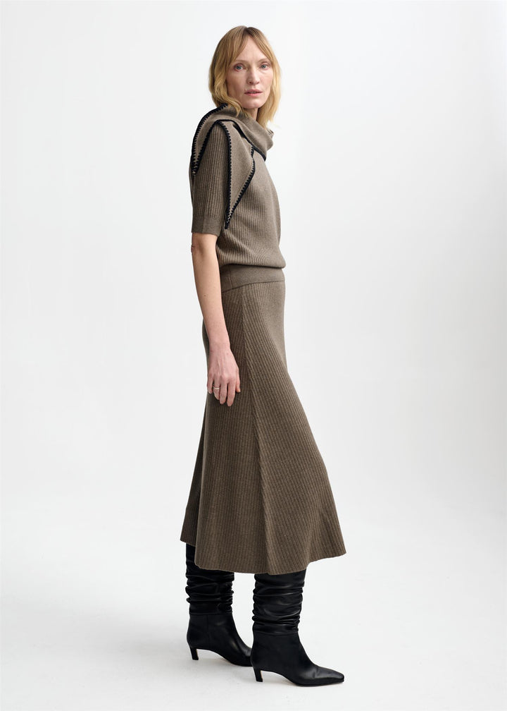 Winnie Merino Skirt  Wood