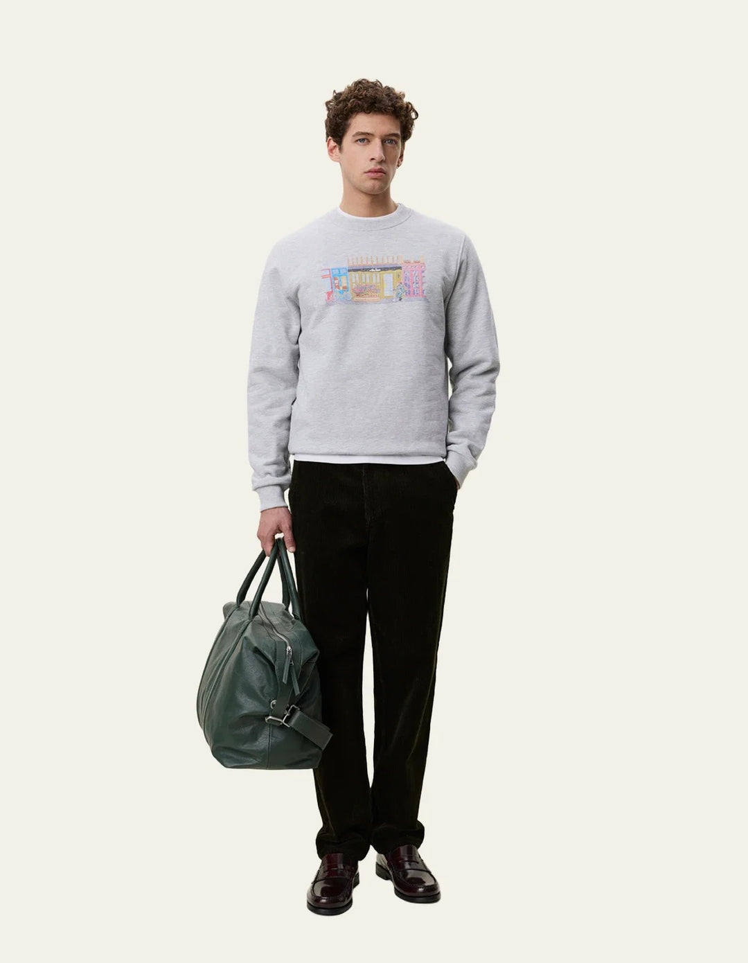 Market Sweatshirt  Snow Melange