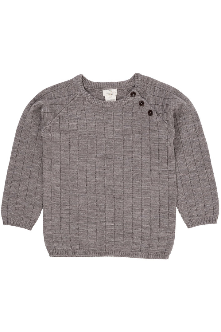 MERINO KNITTED BLOUSE  Natural Melange