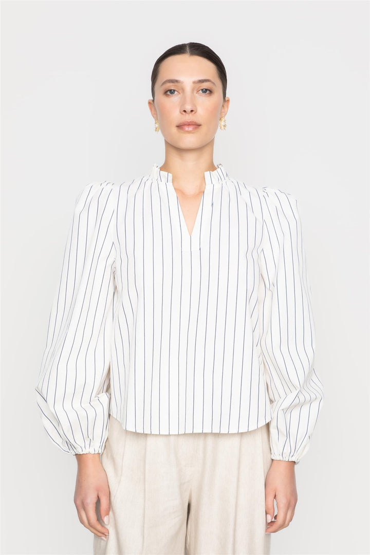 Infinity Blouse  Cream Stripe