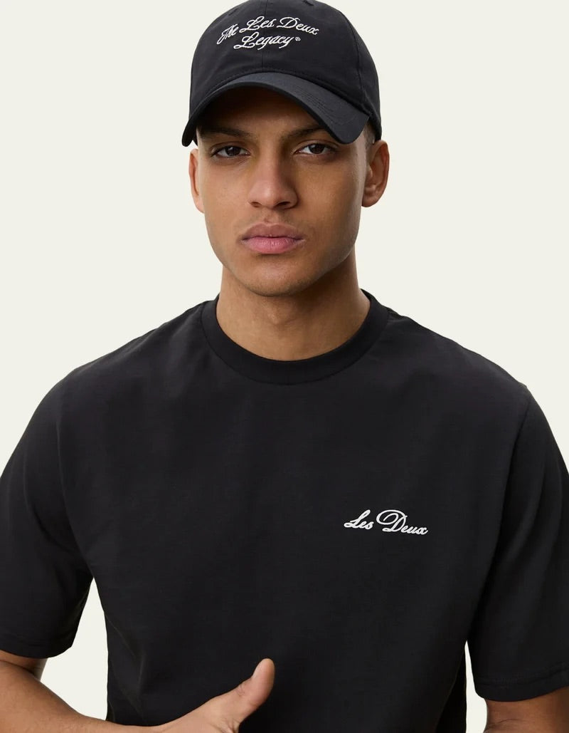 Signature Print T-Shirt  Black
