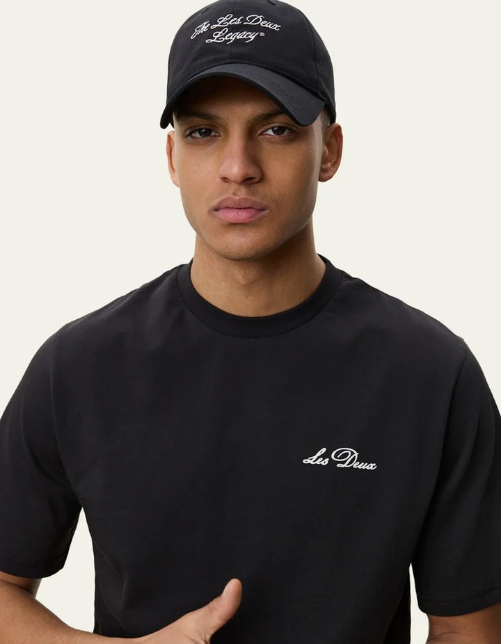 Signature Print T-Shirt  Black