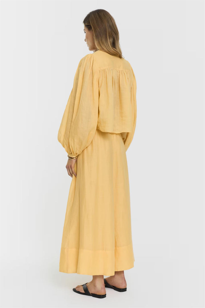 Leja Blouse  Butter Yellow