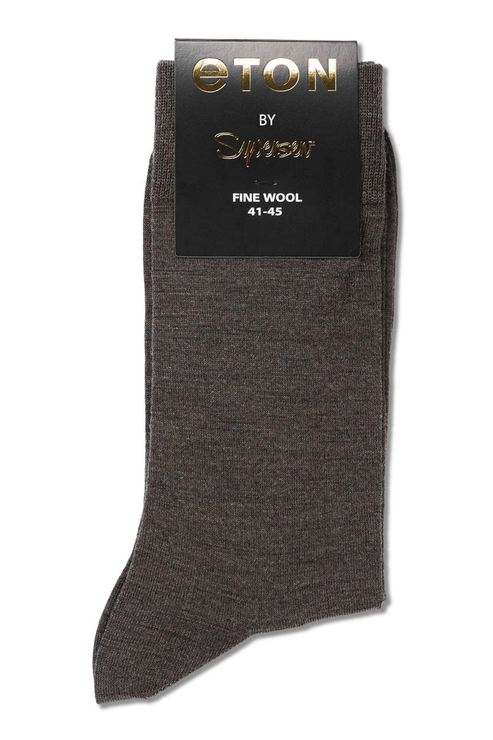 Eton Fine Wool Plain 413  Brown Melange