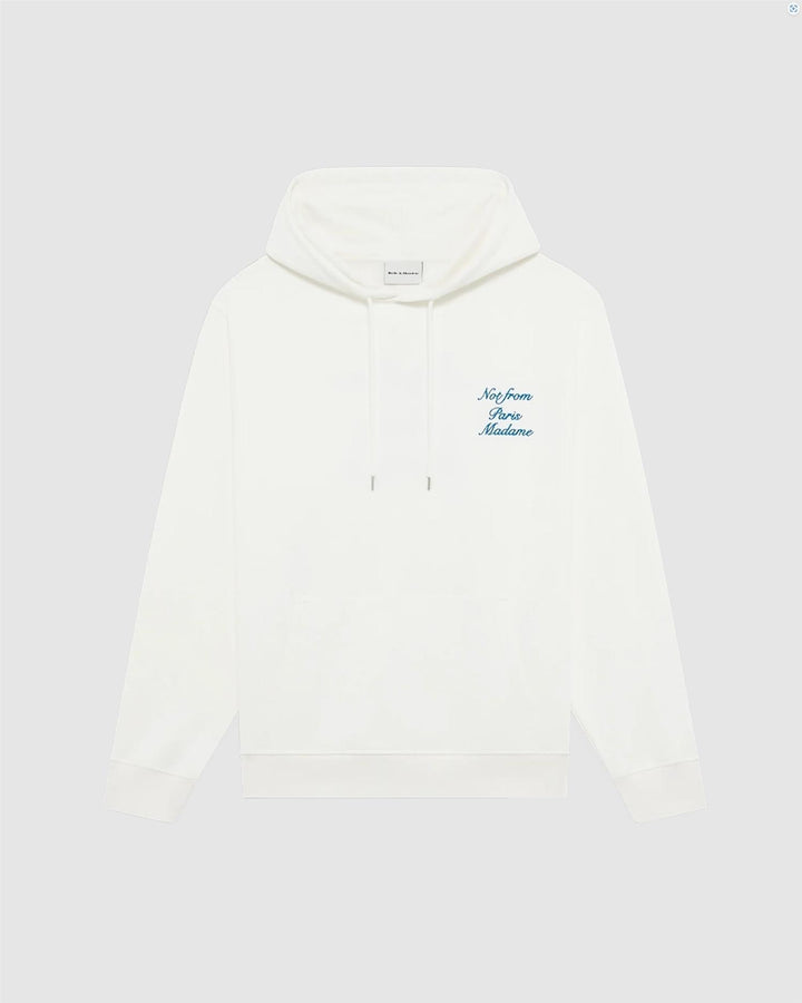 Le Hoodie Slogan Cursive  Off White