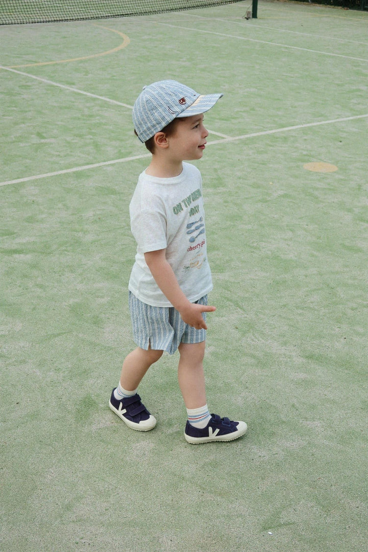 ELLIOT SHORTS GOTS  Trio Bleu Stripe