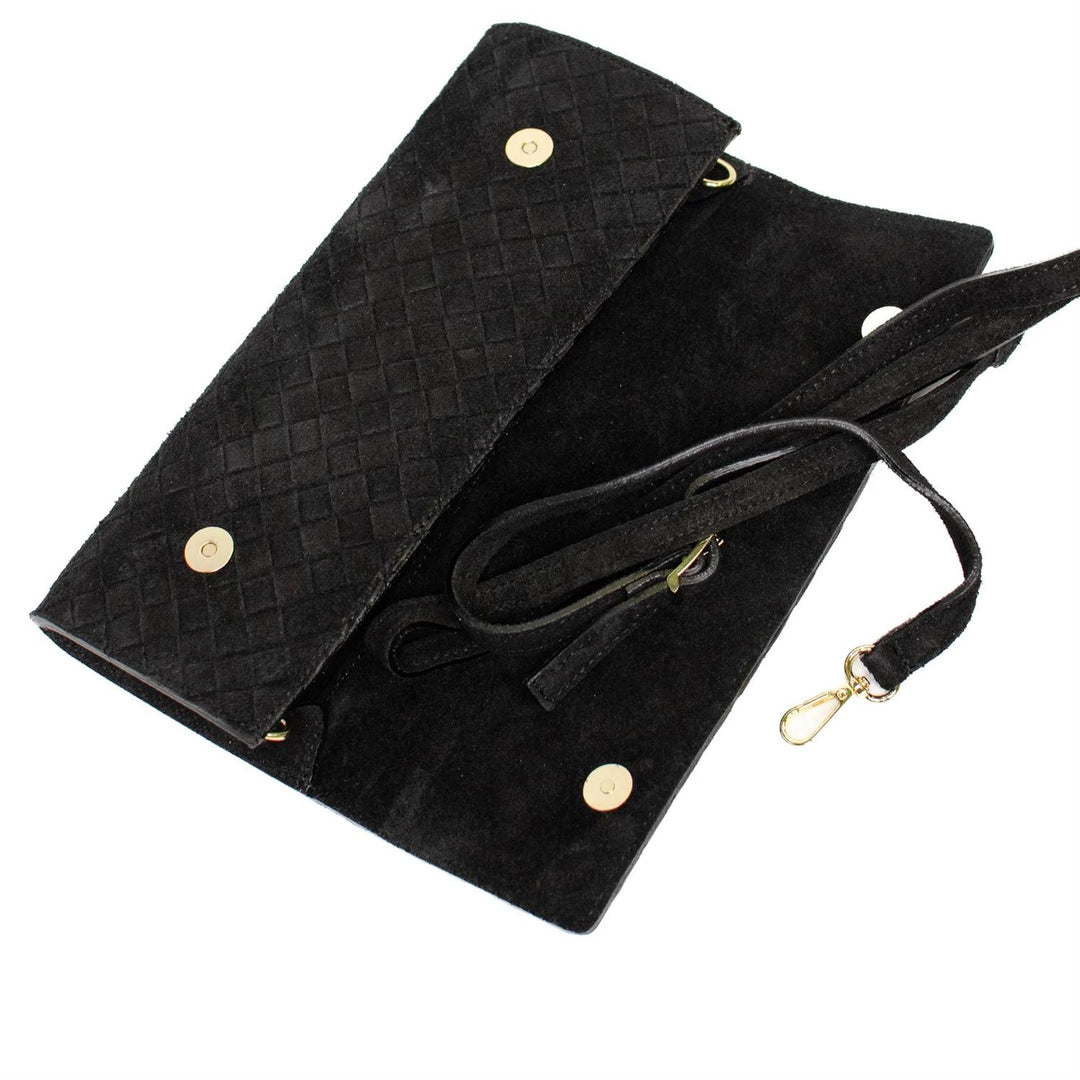 Aosta Clutch Braided  Black