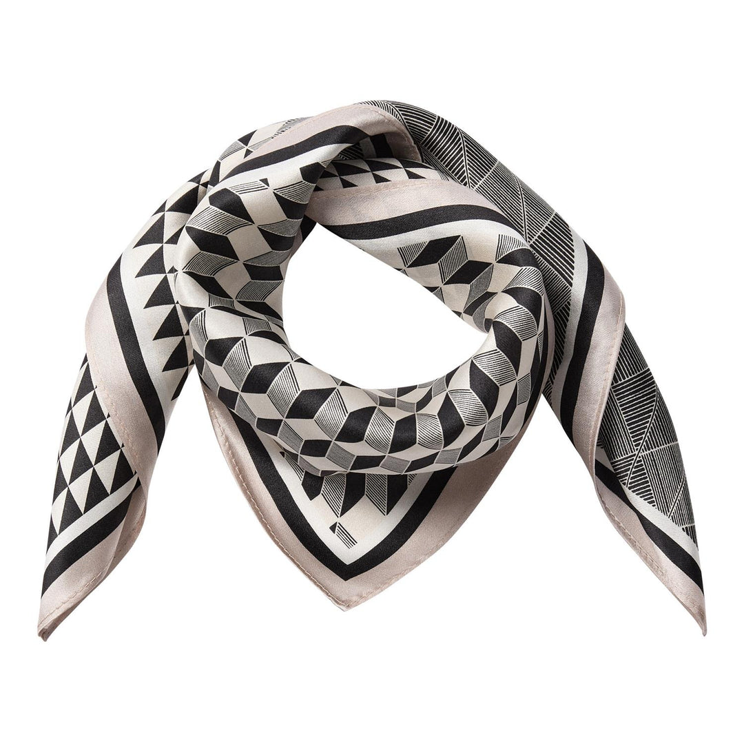 SheilaCC Silk Scarf  Mink