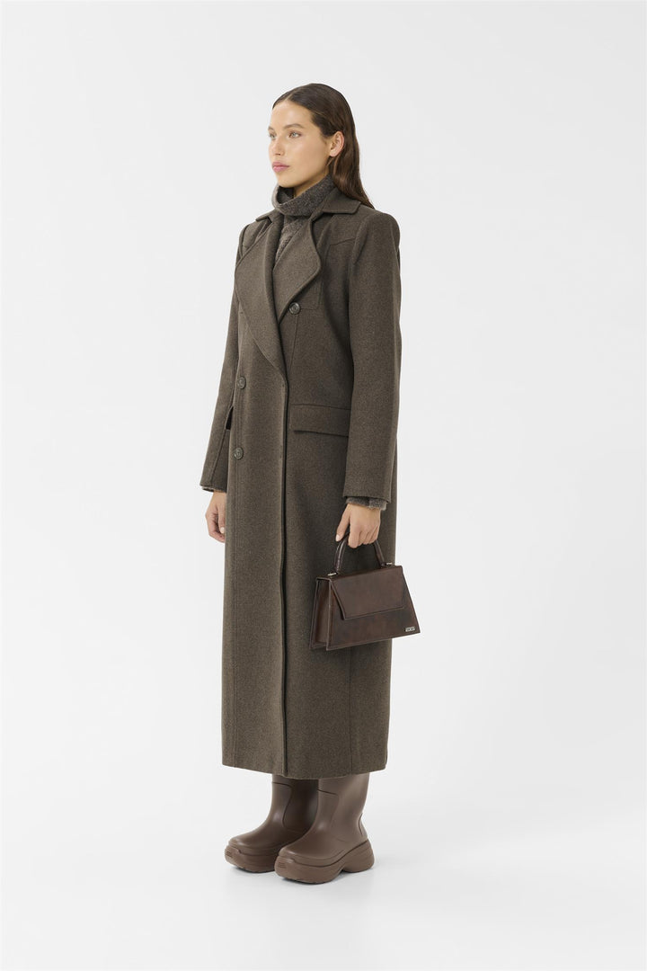 Gzzinka Long Coat  Dark Mole