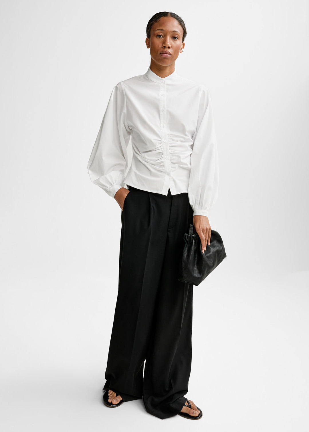 Velora Poplin Shirt  White