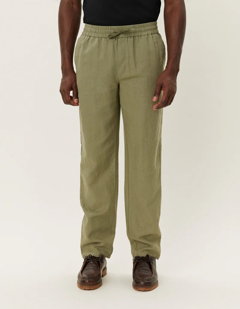 Patrick Linen Pants  Lichen Green