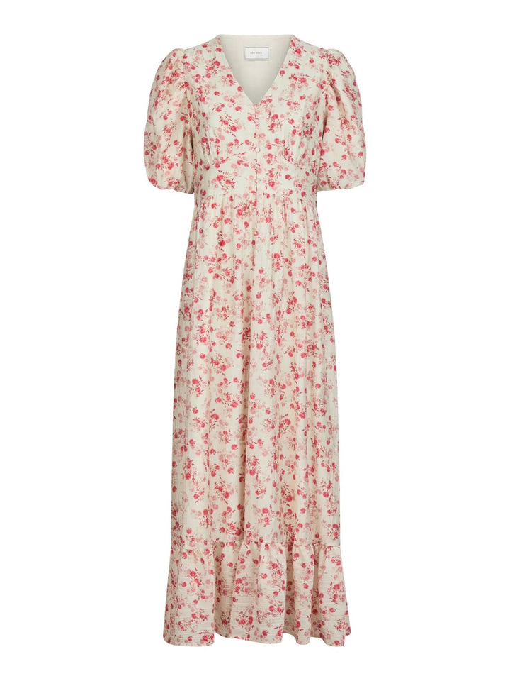 RILANA PRETTY FLOWER DRESS  Red