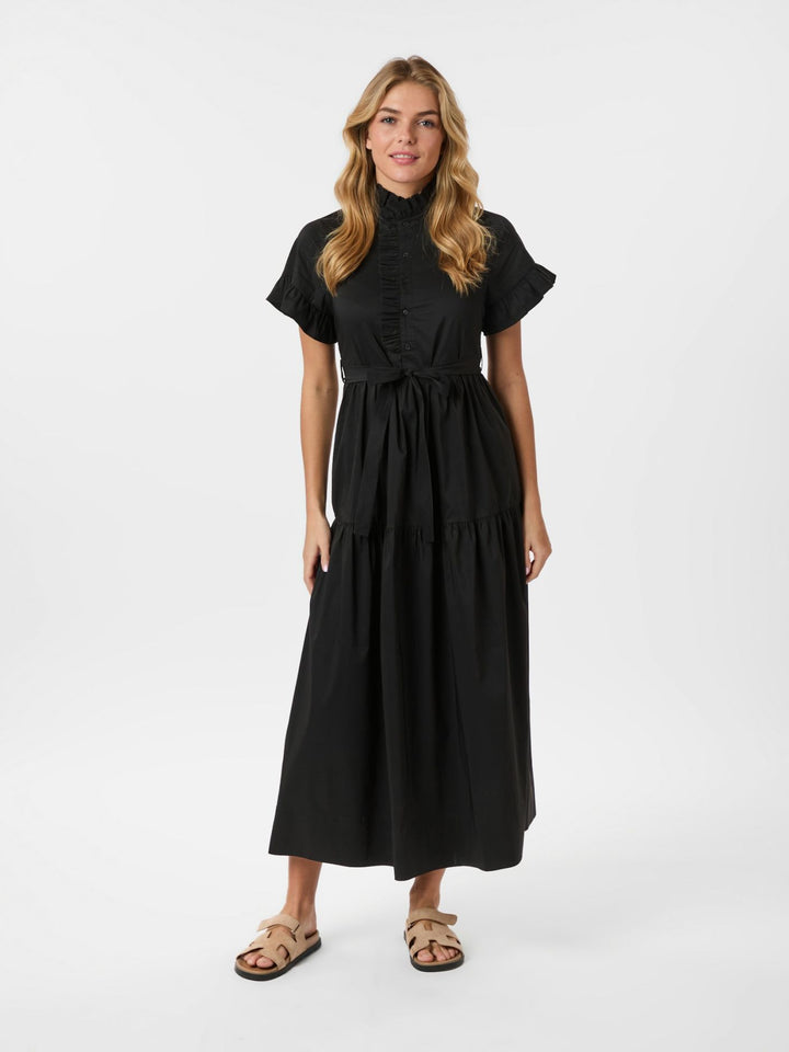 Nellie Poplin Dress  Black
