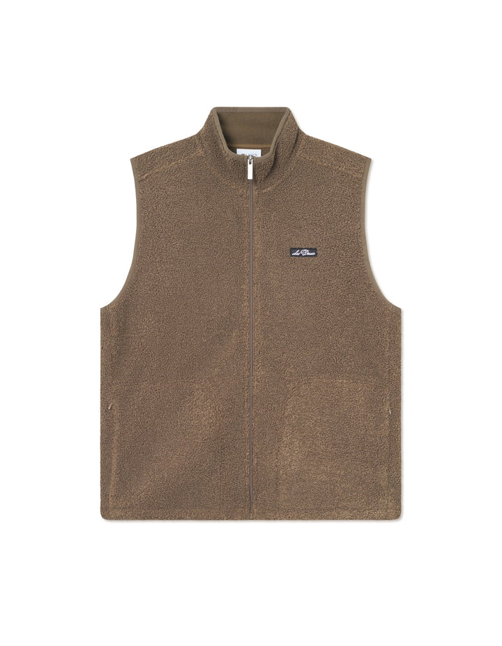 Creed Teddy Vest  Teak
