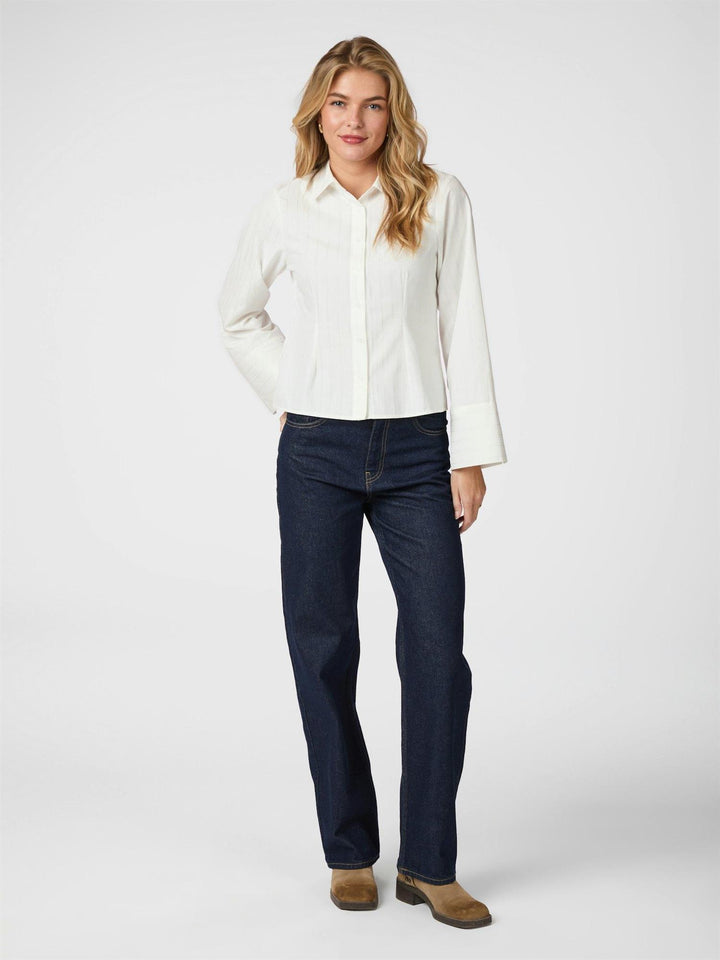 Rosa solid shirt  White