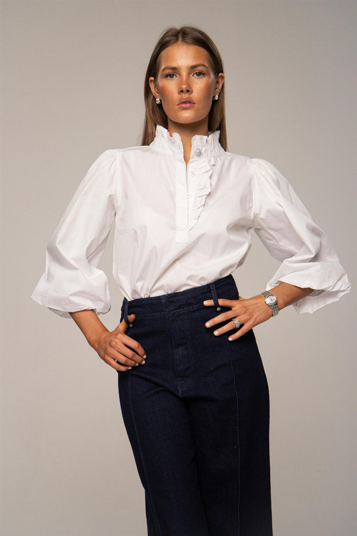 Ella Blouse Sugar White  Sugar White