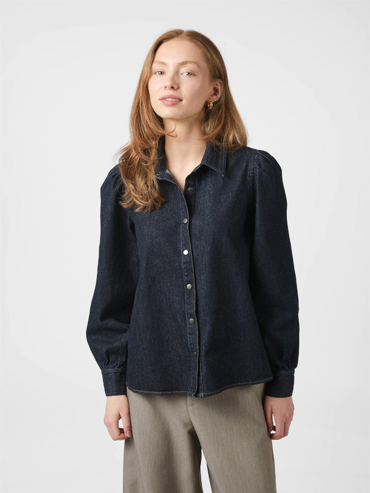 Jessa Denim Shirt  Dark Blue