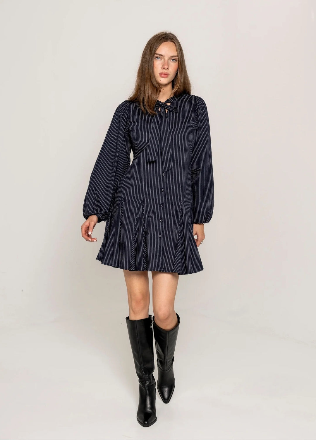 Vivienne Dress Pinstripe  Pinstripe