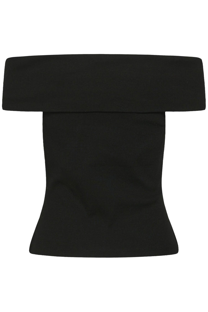 Drew Off Shoulder Top  Black