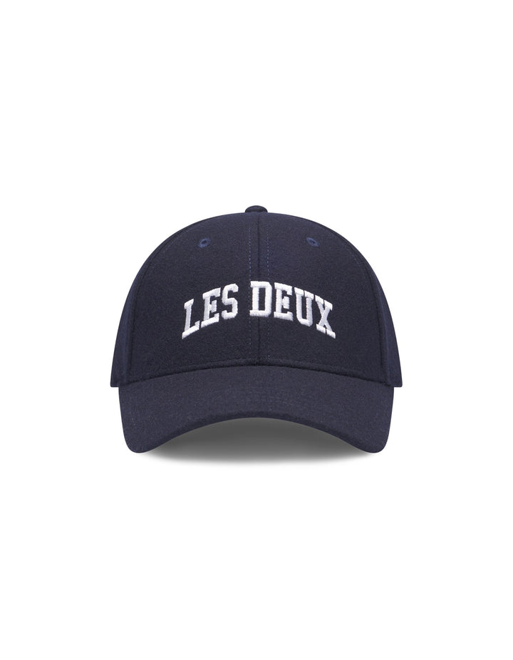 Les Deux Wool Baseball Cap  Dark Navy