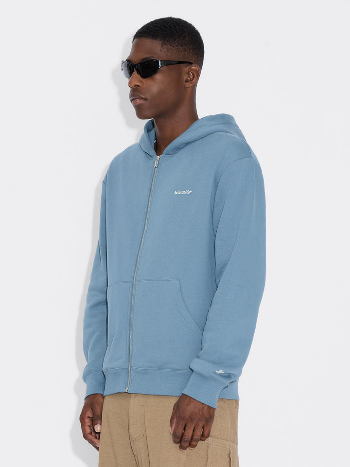 M Regular Zip Hoodie  Blue