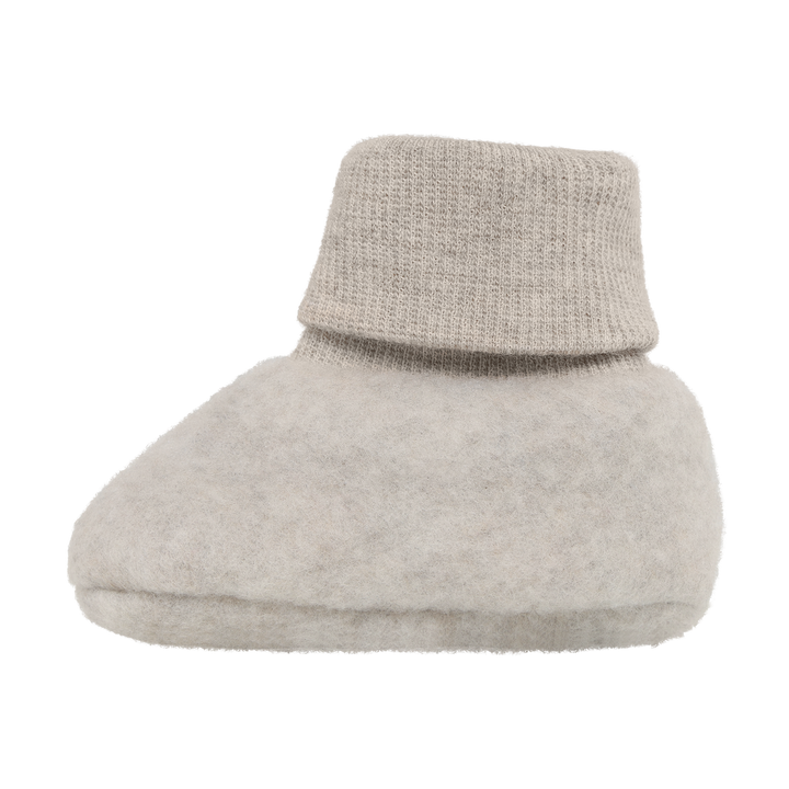 Footies Wool Fleece  Camel Melange