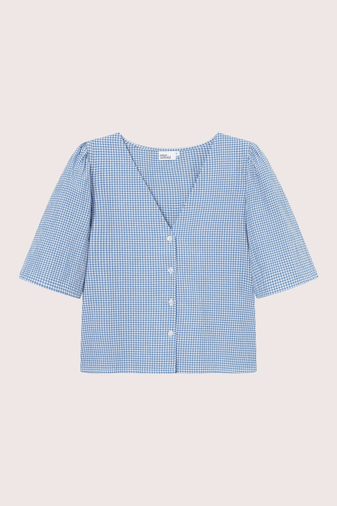 Indiana Button Shirt  Blue Checked
