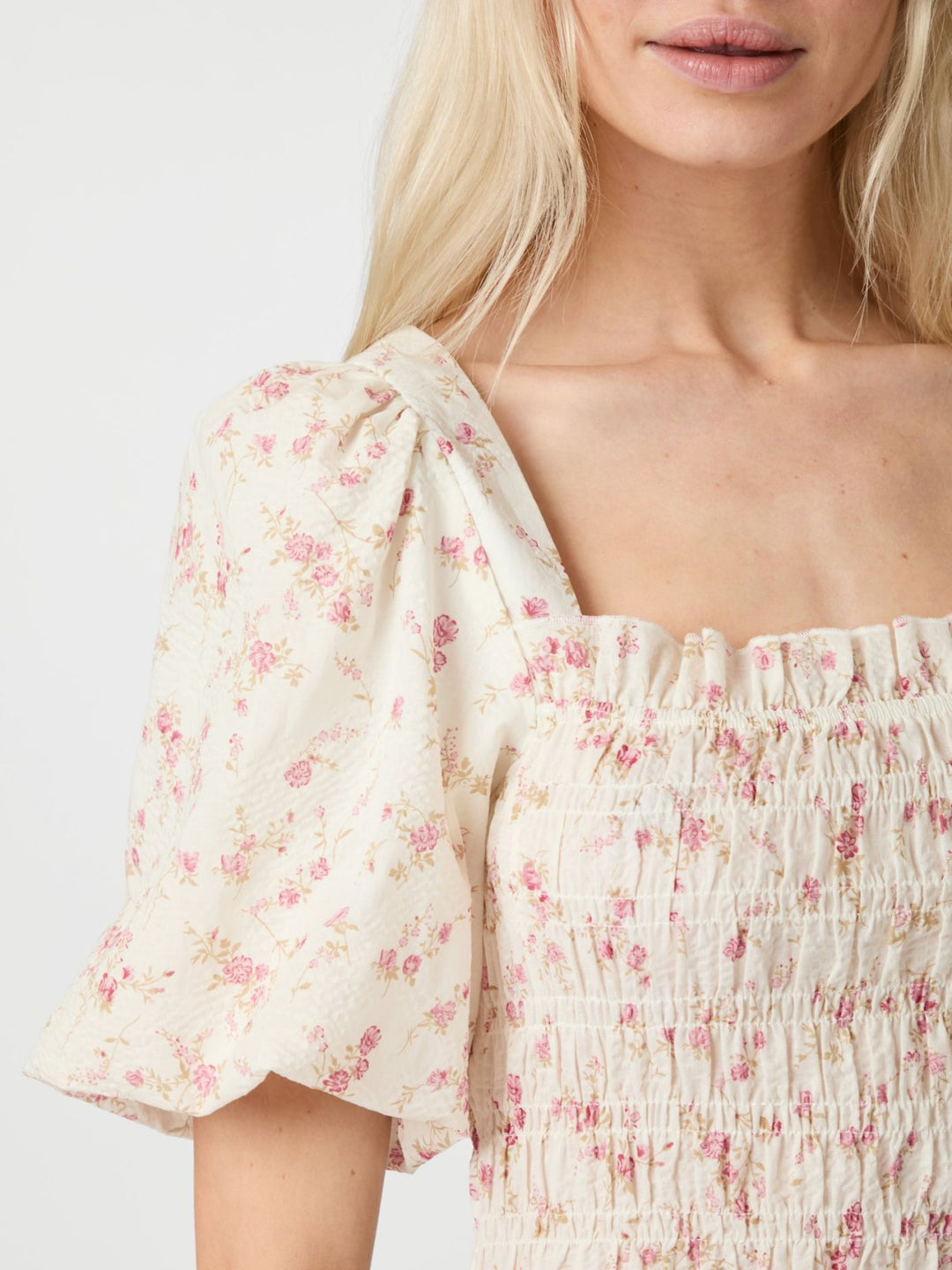 Edena Smock Dress  Dusty Rose