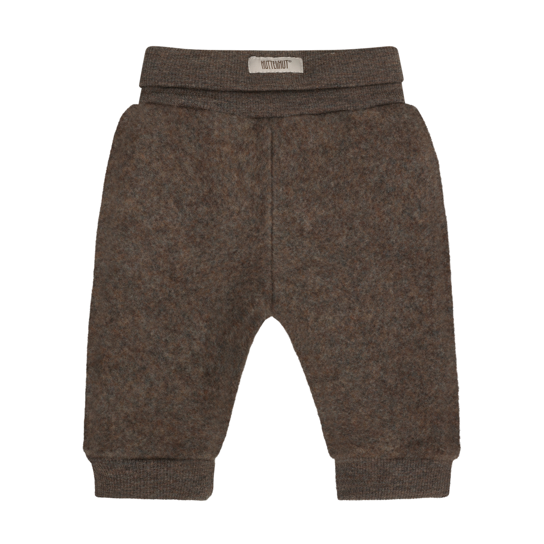 Pants Wool Fleece  Brown Melange