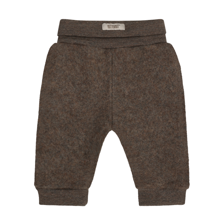 Pants Wool Fleece  Brown Melange