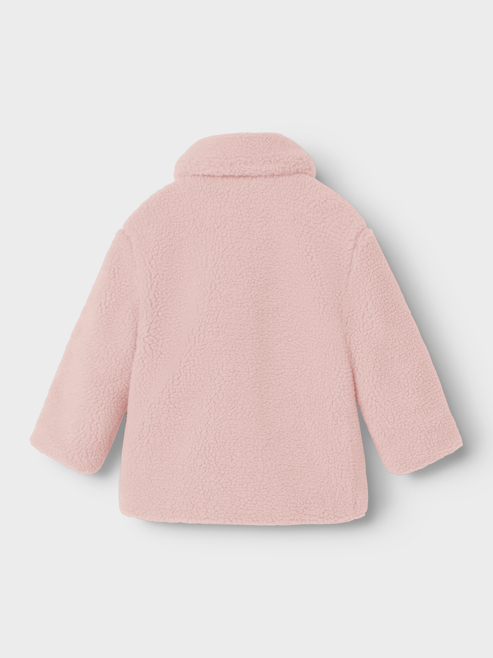 Nmnnalo Long Sherpa Jkt Solid Lil  Lyserosa