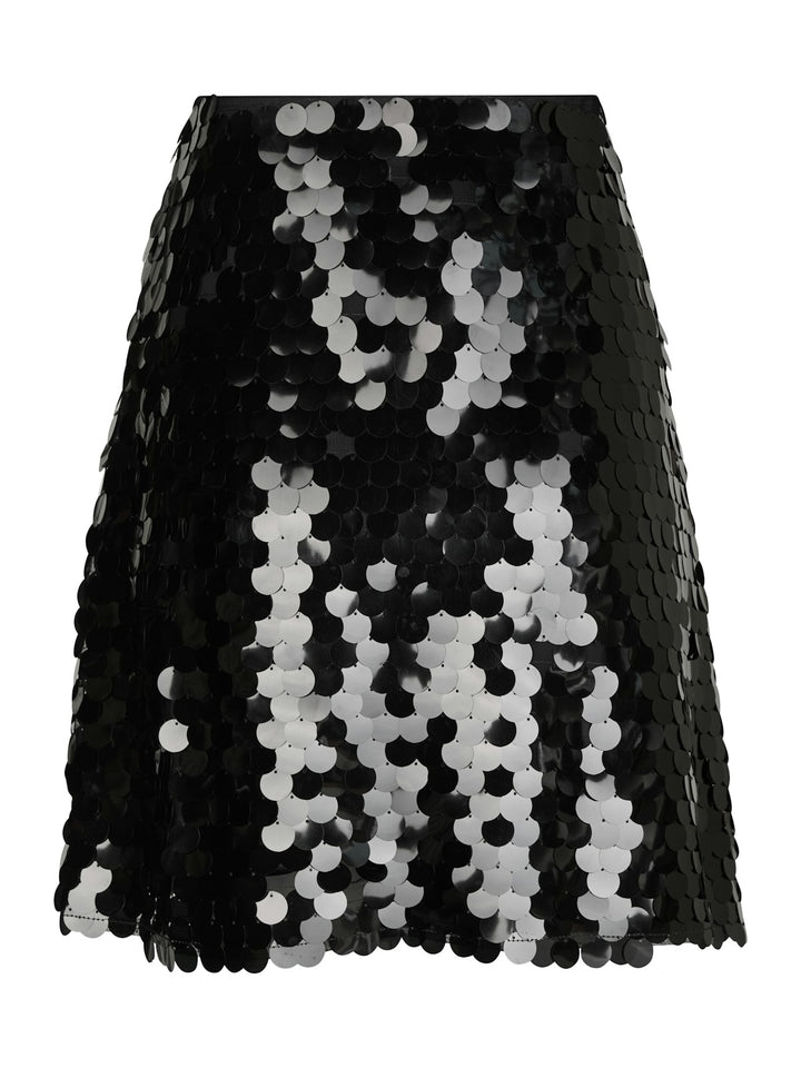 Miva Big Sequins Skirt  Black