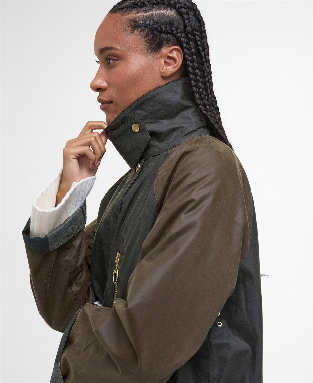 Barbour Evette Wax Jacket  Fern/Beech/Ancient Tartan
