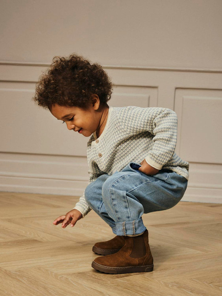 Nmmnelson Ls Knit Lil  Pigeon