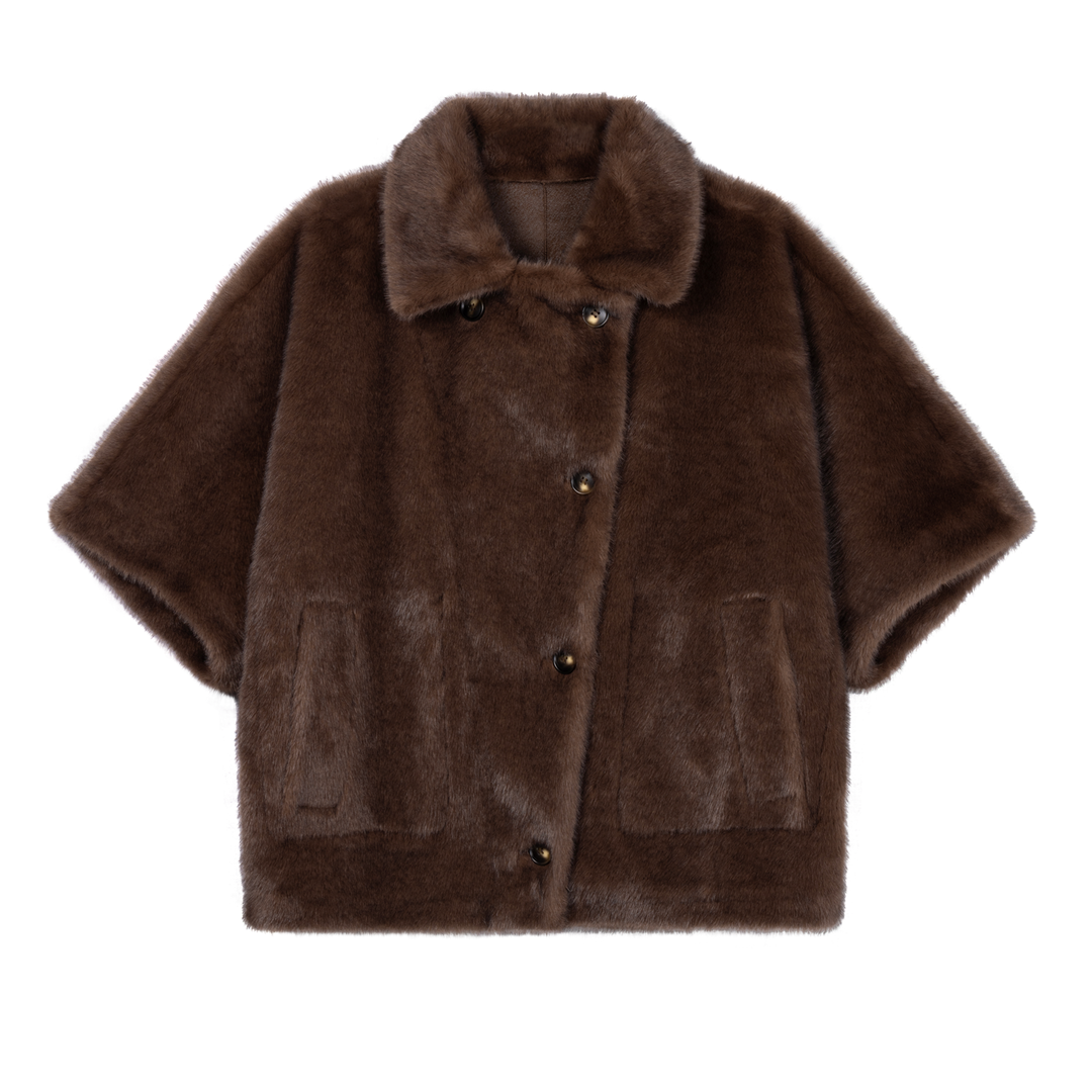 CLARA FAUX MINK  Choco