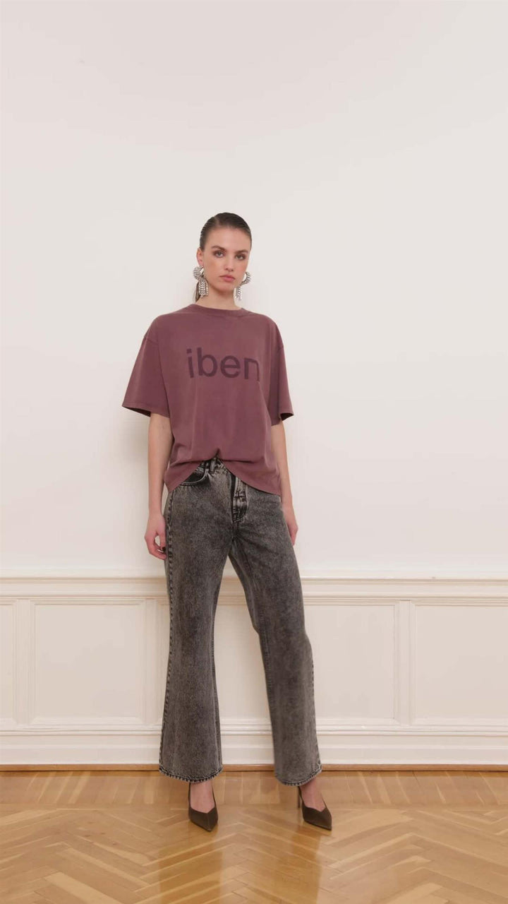 ROCKY TEE  Washed Burgundy