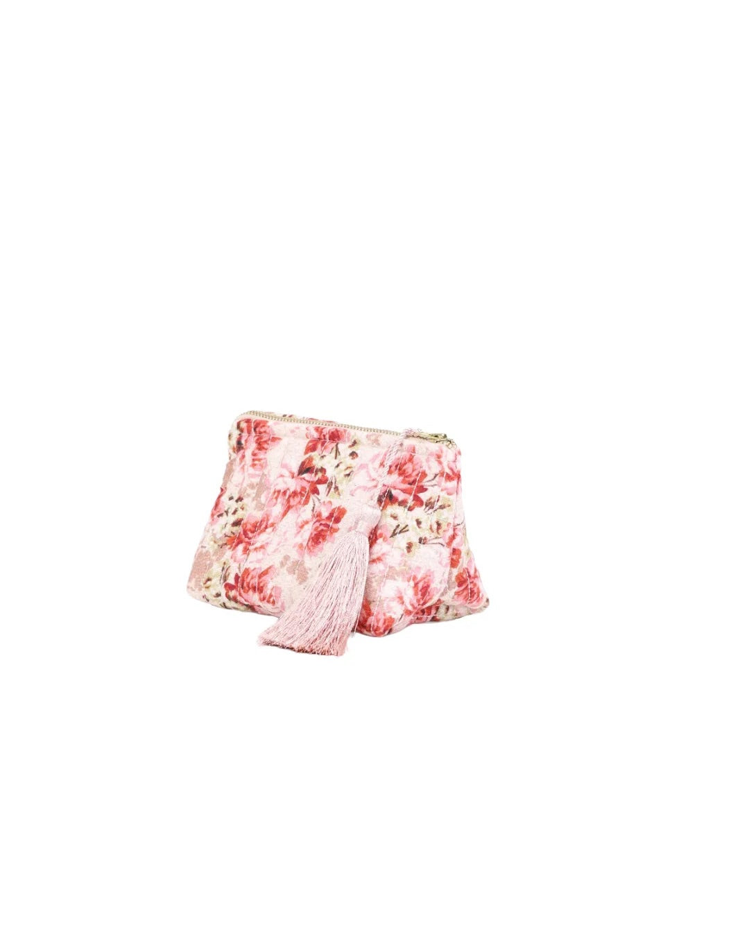 Makeup Bag Linen  Vintage Flowers